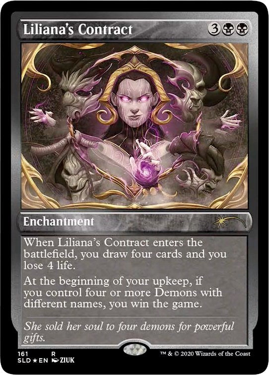 Liliana's Contract (161) (Foil Etched)