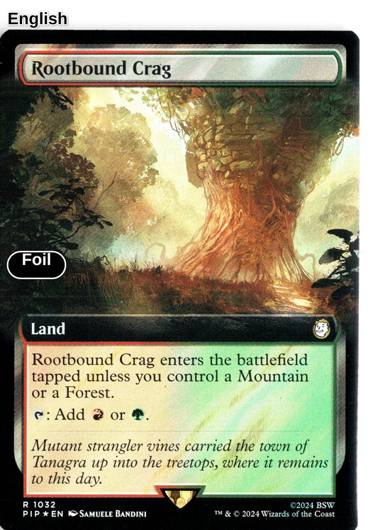 Rootbound Crag (Extended Art) (Surge Foil)