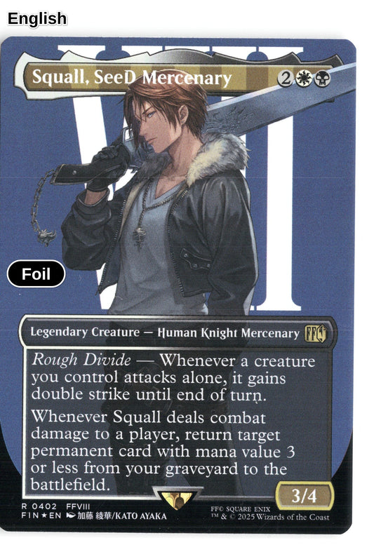 Squall, SeeD Mercenary (Borderless)