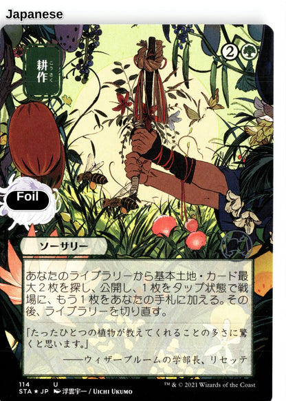 Cultivate (JP Alternate Art) (Foil Etched)