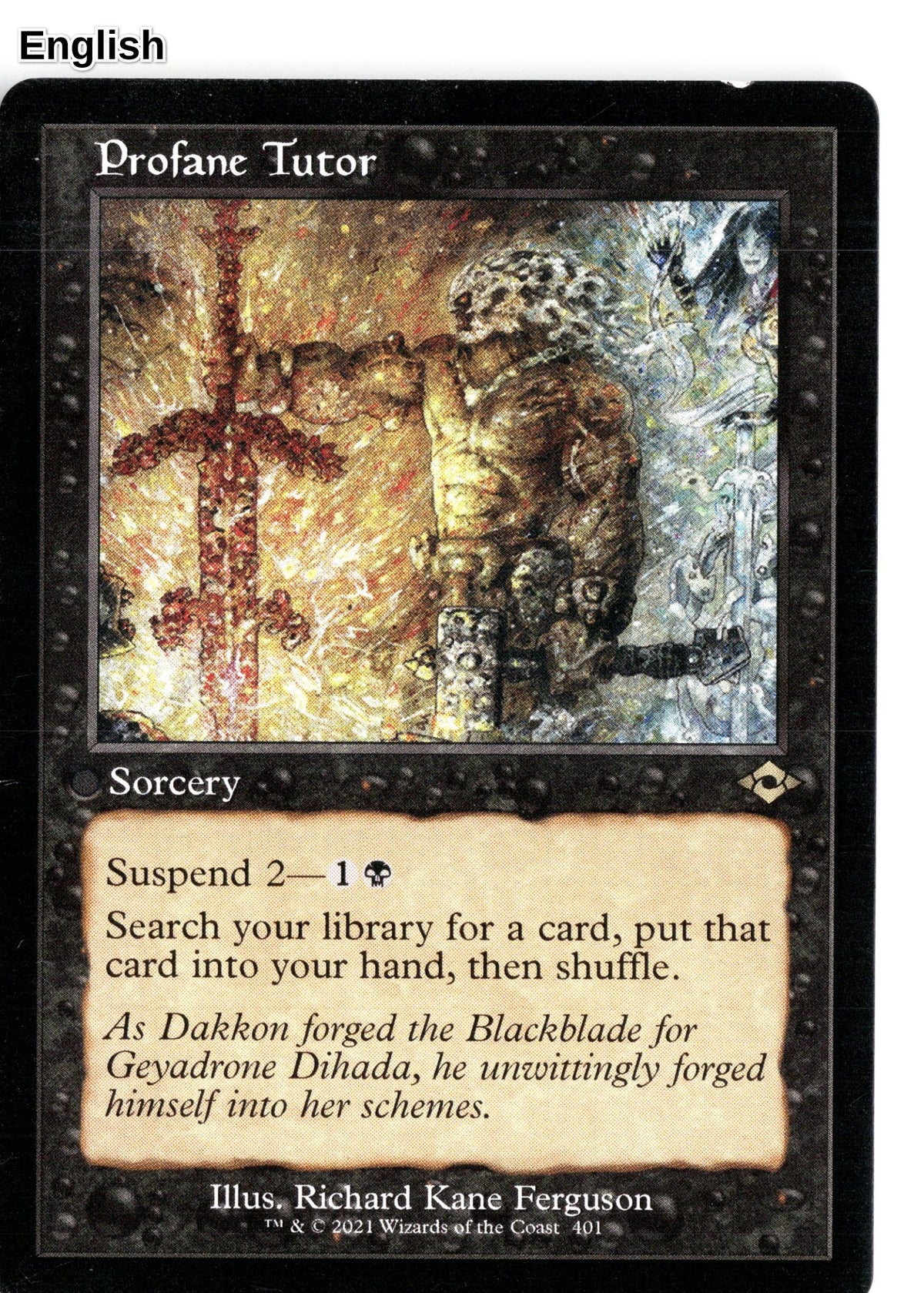 Profane Tutor (Retro Frame)