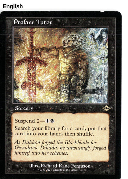Profane Tutor (Retro Frame)