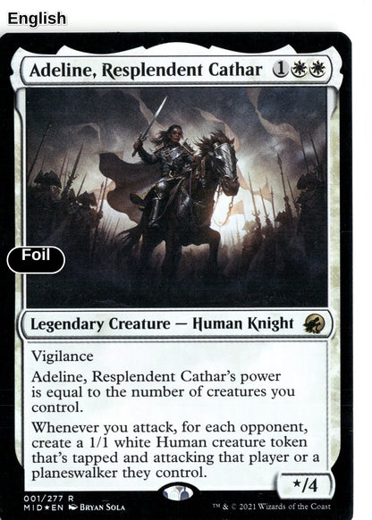 Adeline, Resplendent Cathar