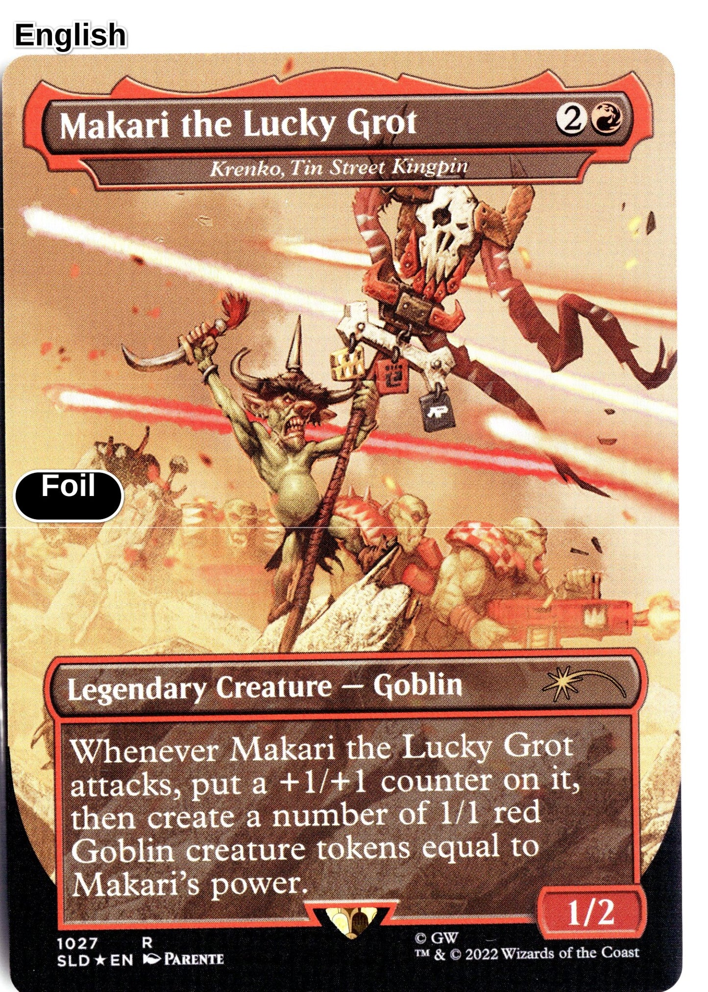 Makari the Lucky Grot - Krenko, Tin Street Kingpin (Borderless)