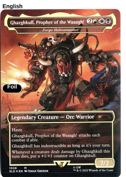 Ghazghkull, Prophet of the Waaagh! - Zurgo Helmsmasher (Borderless)