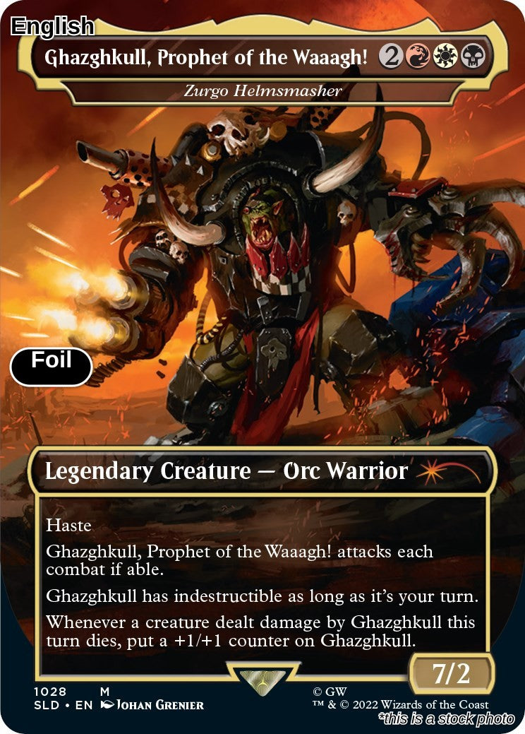 Ghazghkull, Prophet of the Waaagh! - Zurgo Helmsmasher (Borderless)