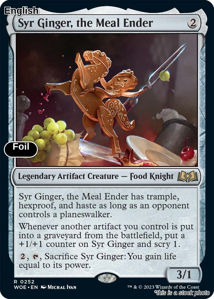 Syr Ginger, the Meal Ender