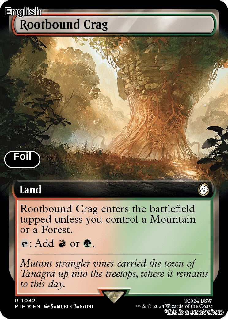 Rootbound Crag (Extended Art) (Surge Foil)