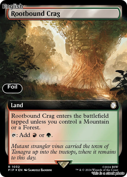 Rootbound Crag (Extended Art) (Surge Foil)