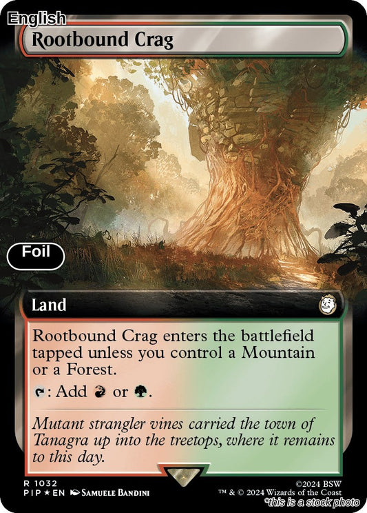 Rootbound Crag (Extended Art) (Surge Foil)