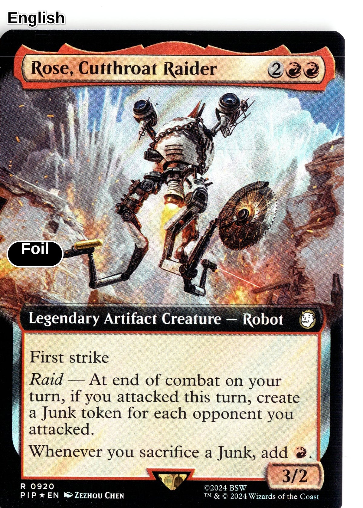 Rose, Cutthroat Raider (Extended Art) (Surge Foil)
