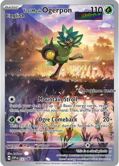 Teal Mask Ogerpon - 123 (Pokemon Center Exclusive)
