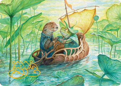 Run Away Together Art Card (Gold-Stamped Signature)