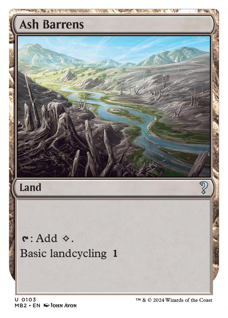 Ash Barrens (White Border)