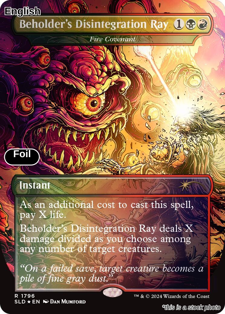 Beholder's Disintegration Ray - Fire Covenant (Rainbow Foil)
