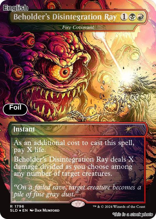 Beholder's Disintegration Ray - Fire Covenant (Rainbow Foil)