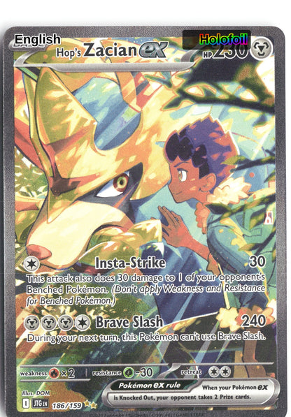 Hop's Zacian ex - 186/159