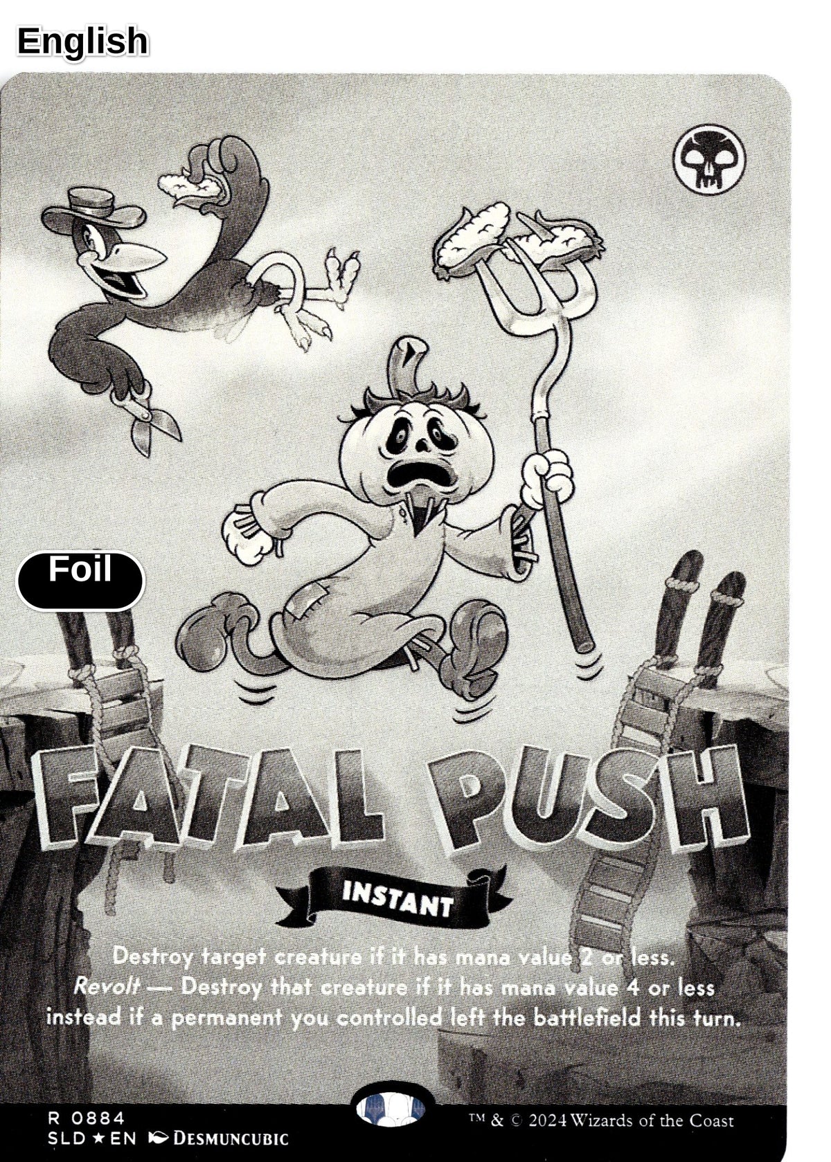 Fatal Push (0884) (Black & White Foil)