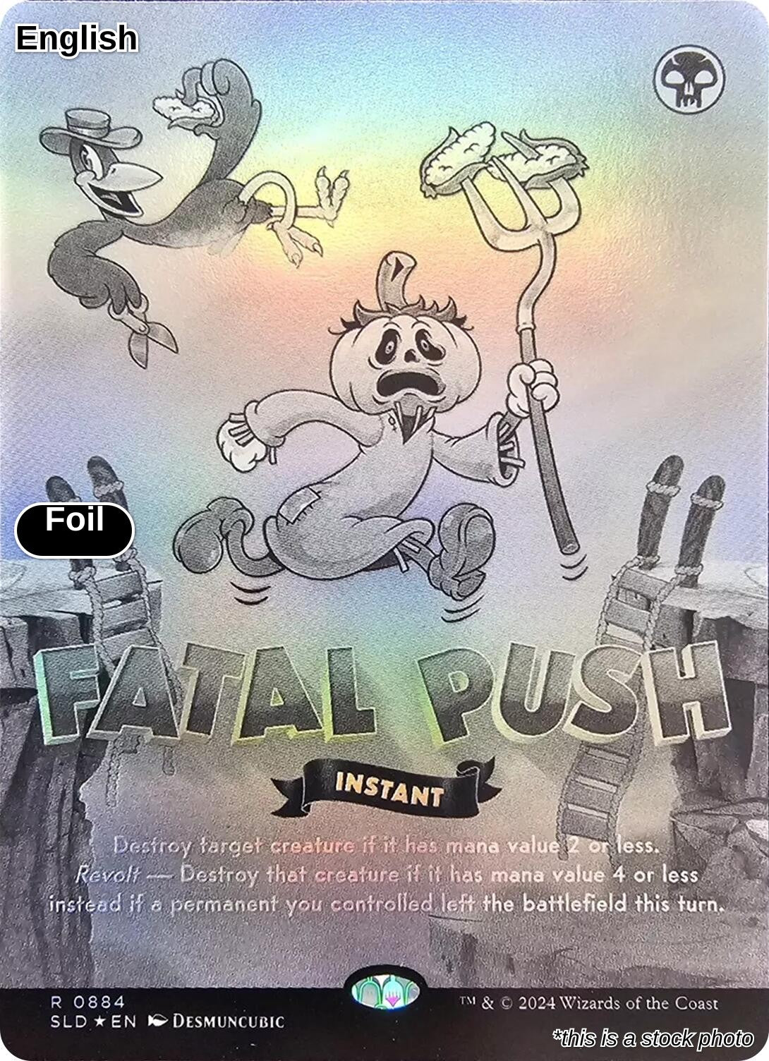 Fatal Push (0884) (Black & White Foil)