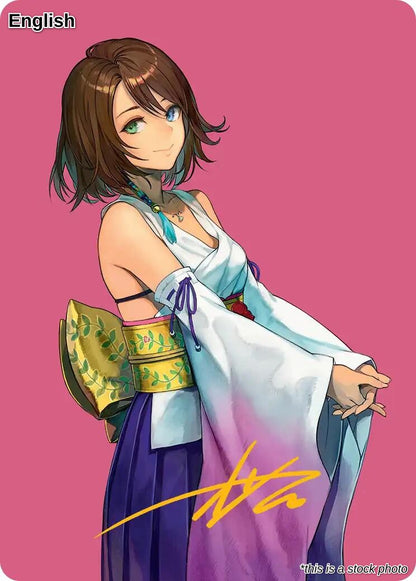 Yuna, Hope of Spira Art Card (Gold-Stamped Signature)