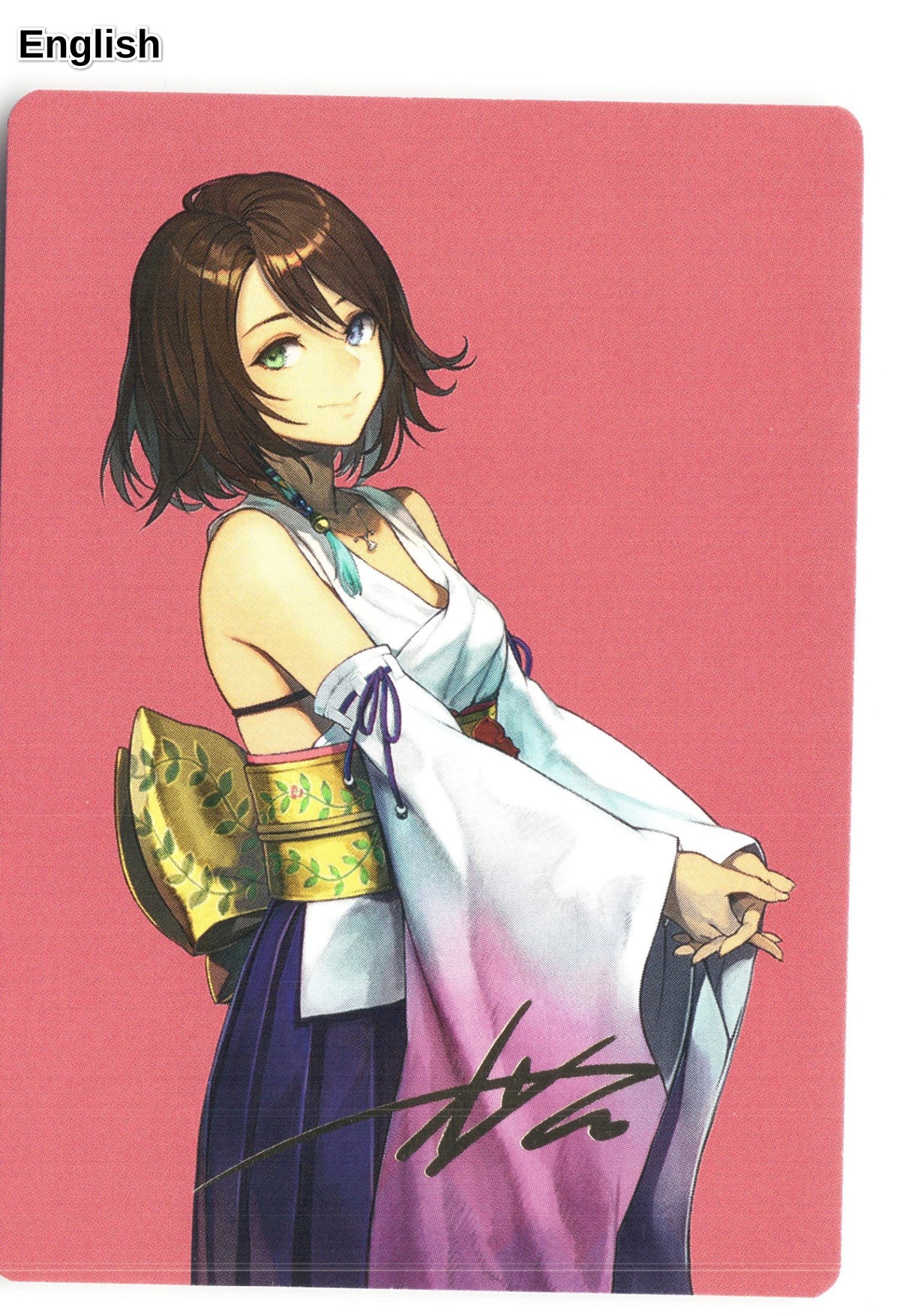 Yuna, Hope of Spira Art Card (Gold-Stamped Signature)