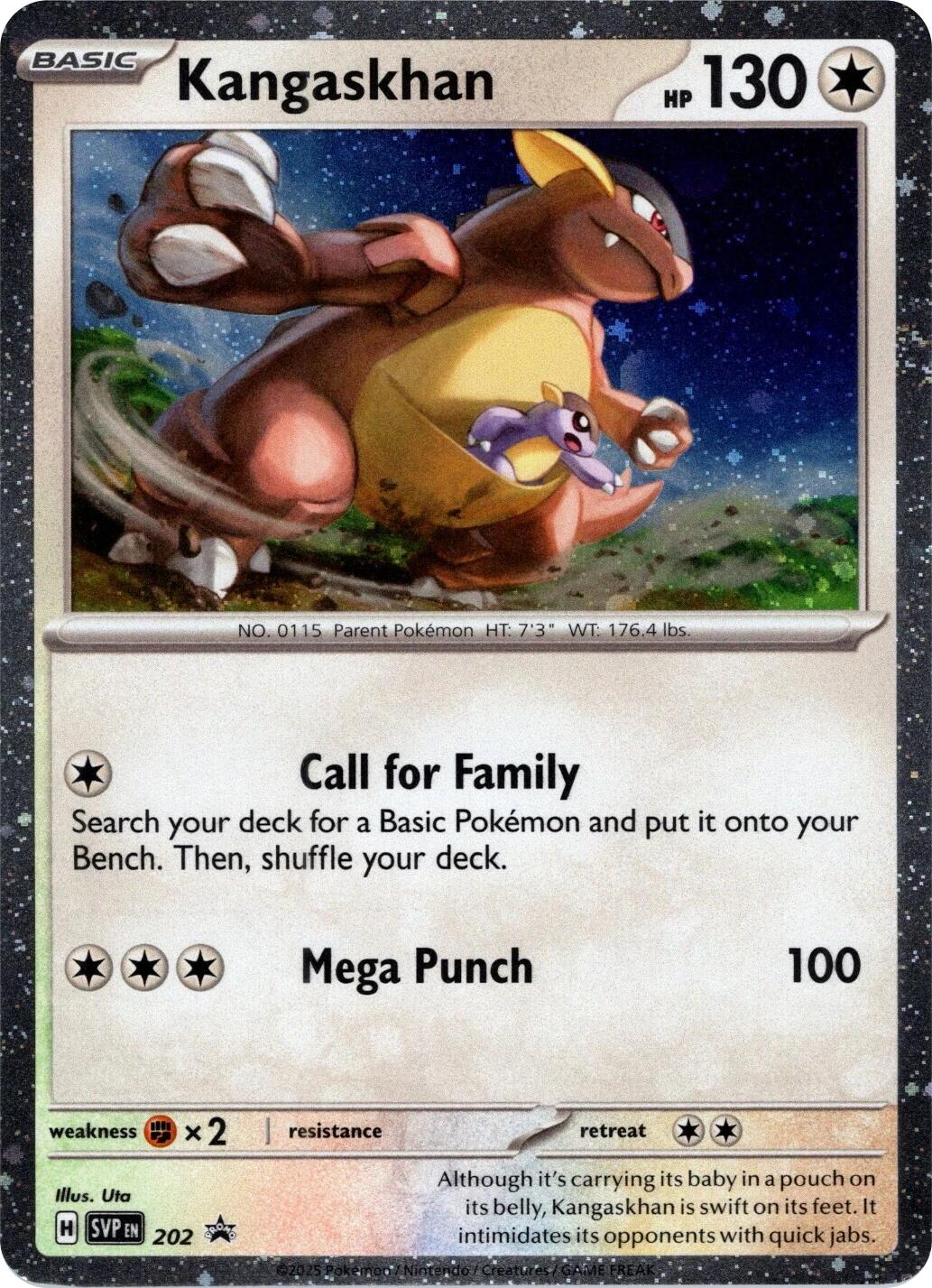 Kangaskhan - 202 (Cosmos Holo)