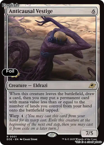 Anticausal Vestige