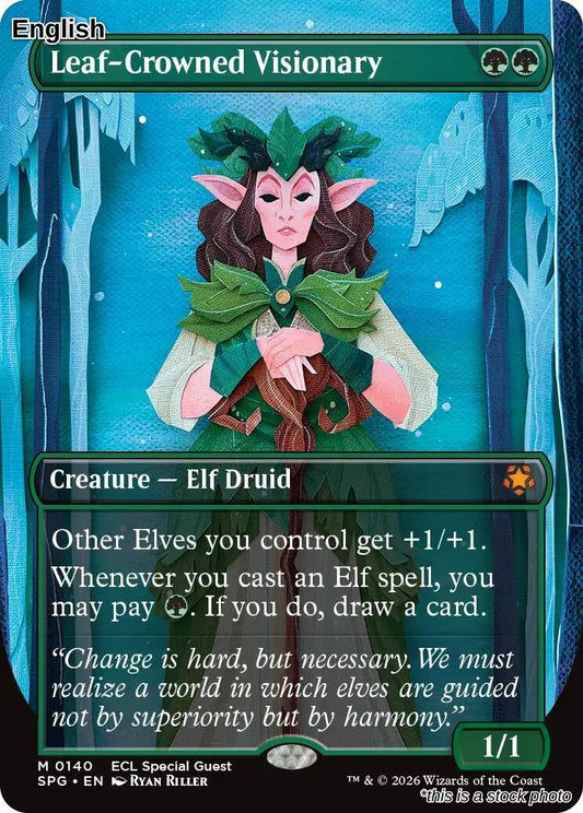 Leaf-Crowned Visionary (Borderless)