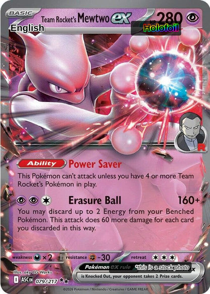 Team Rocket's Mewtwo ex - 079/217