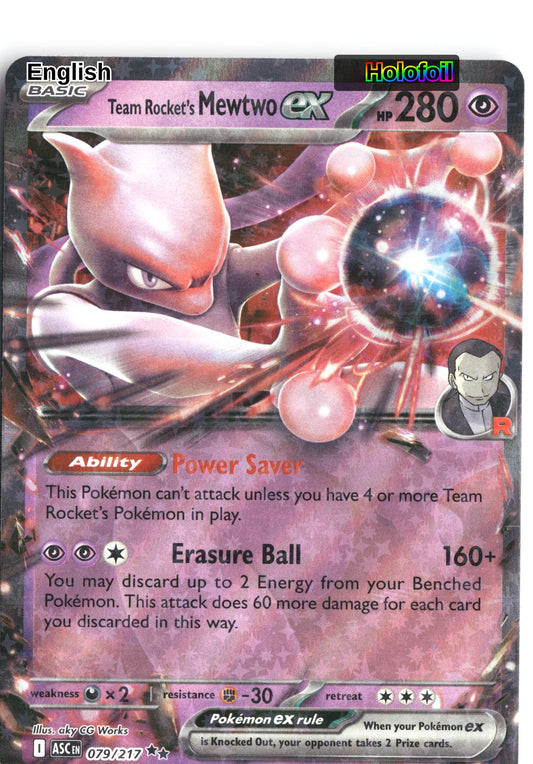 Team Rocket's Mewtwo ex - 079/217