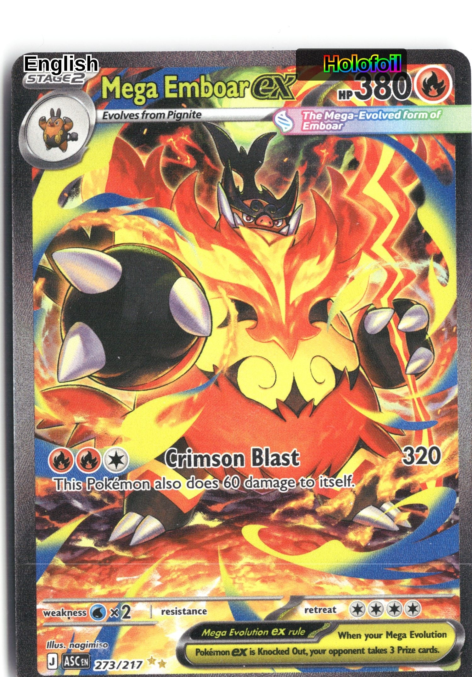 Mega Emboar ex - 273/217