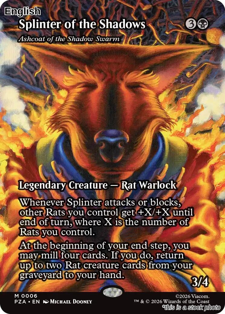 Splinter of the Shadows - Ashcoat of the Shadow Swarm (Borderless)