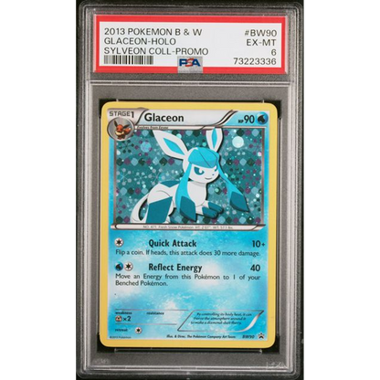 2013 Pokemon Sylveon Coll-promo Glaceon-holo #BW90 PSA 6 Front