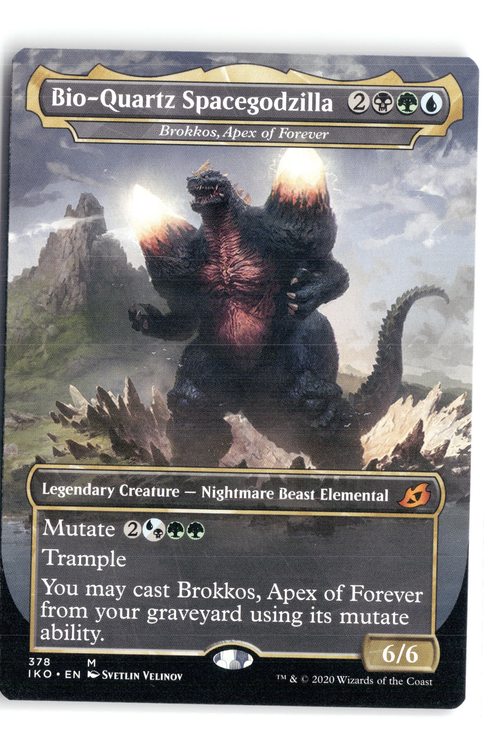 Bio-Quartz Spacegodzilla - Brokkos, Apex of Forever