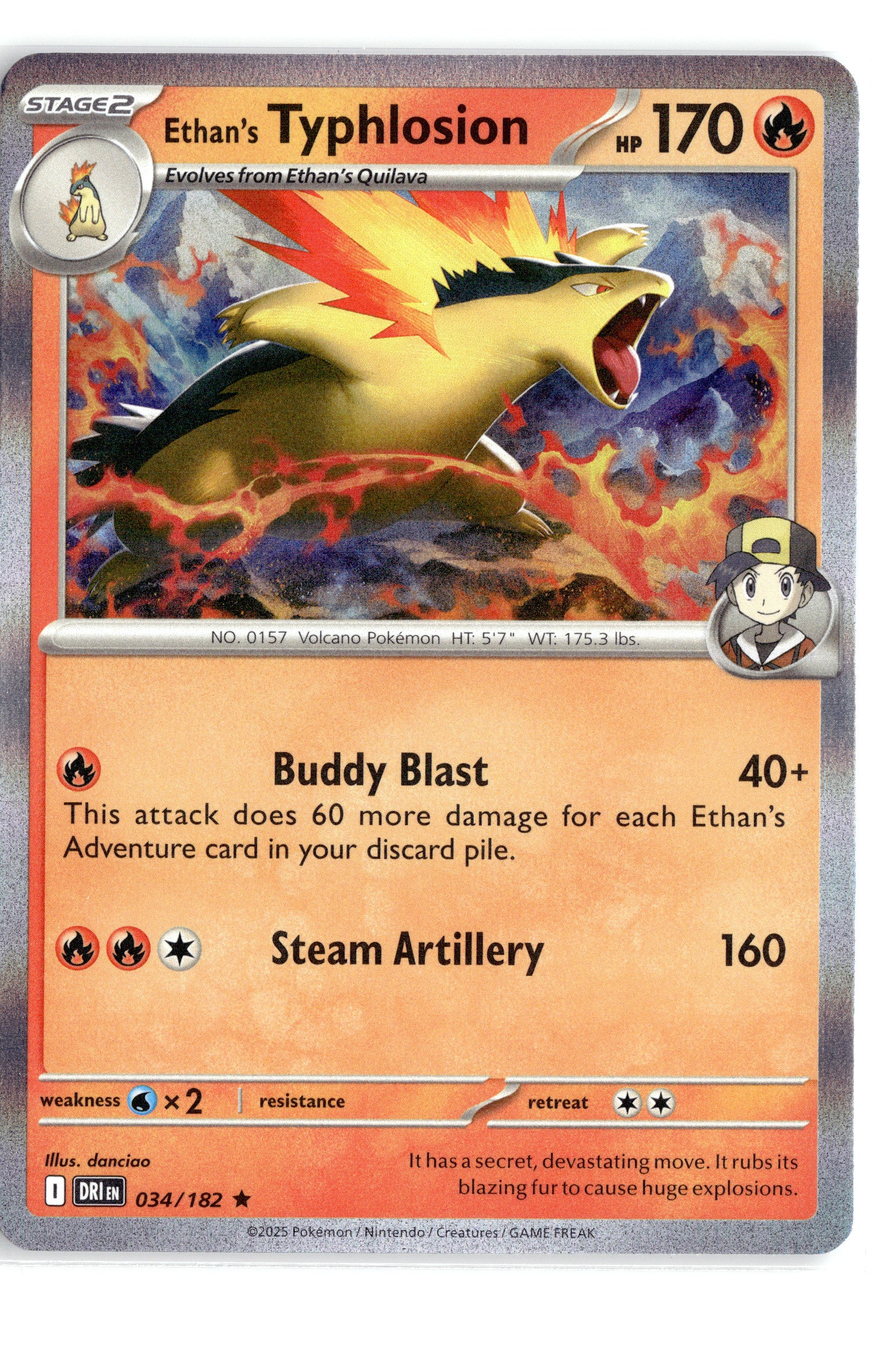 Ethan's Typhlosion - 034/182 (Non-holo)