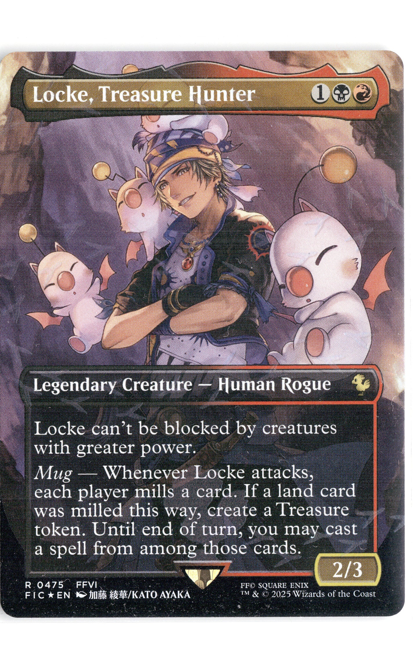 Locke, Treasure Hunter (Borderless) (Chocobo Track Foil)