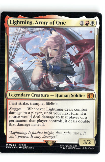 Lightning, Army of One