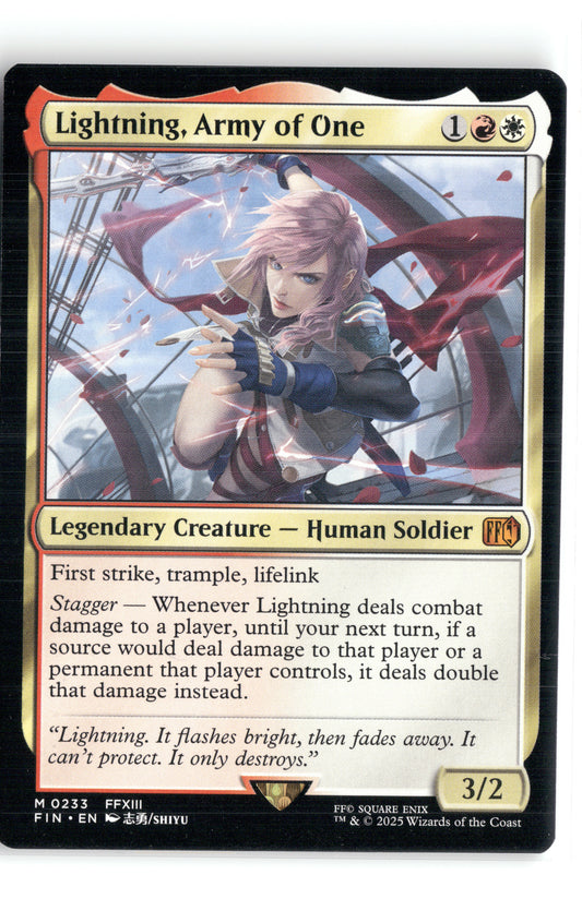 Lightning, Army of One