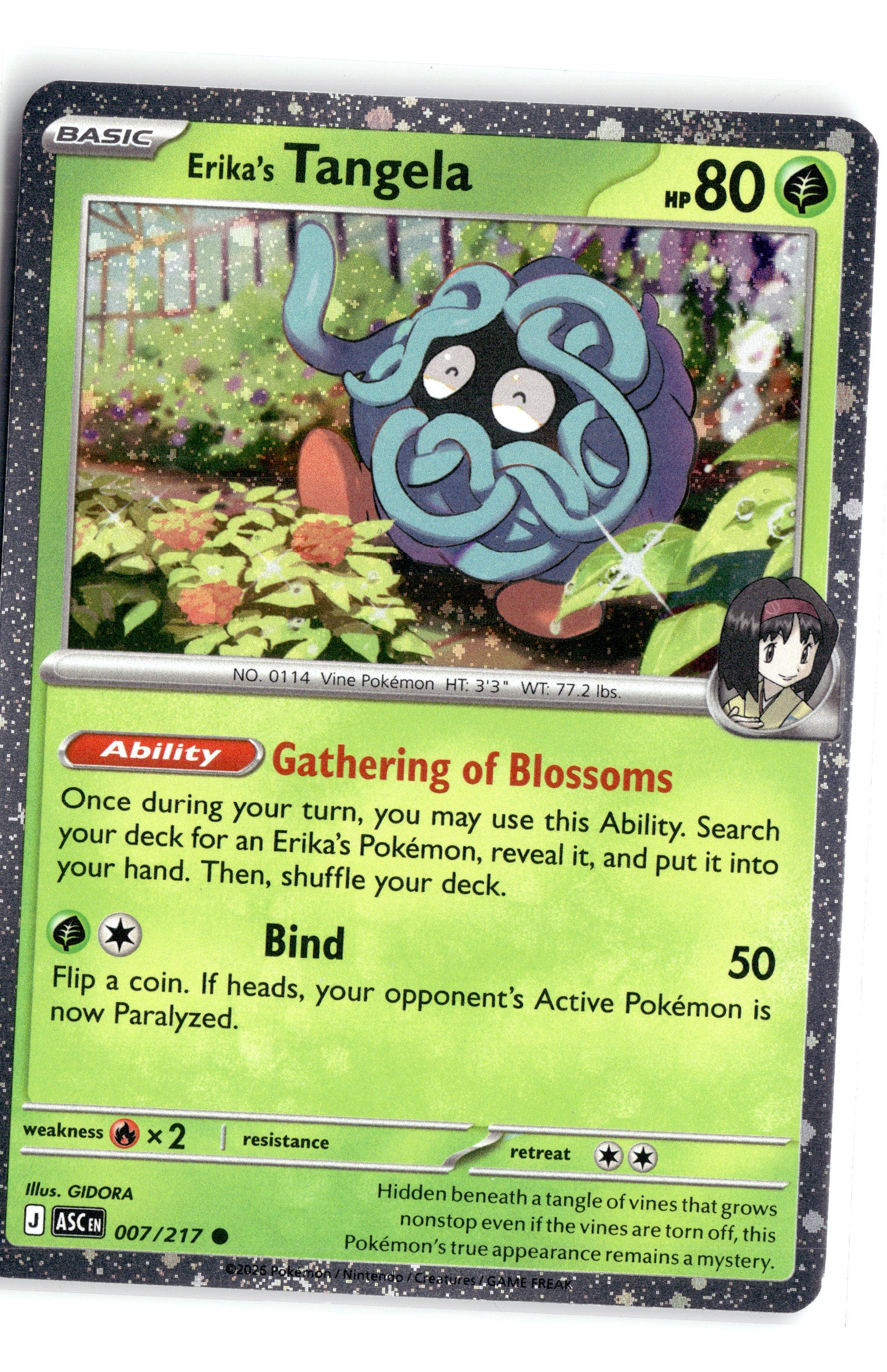 Erika's Tangela - 007/217 (Cosmo Holo)
