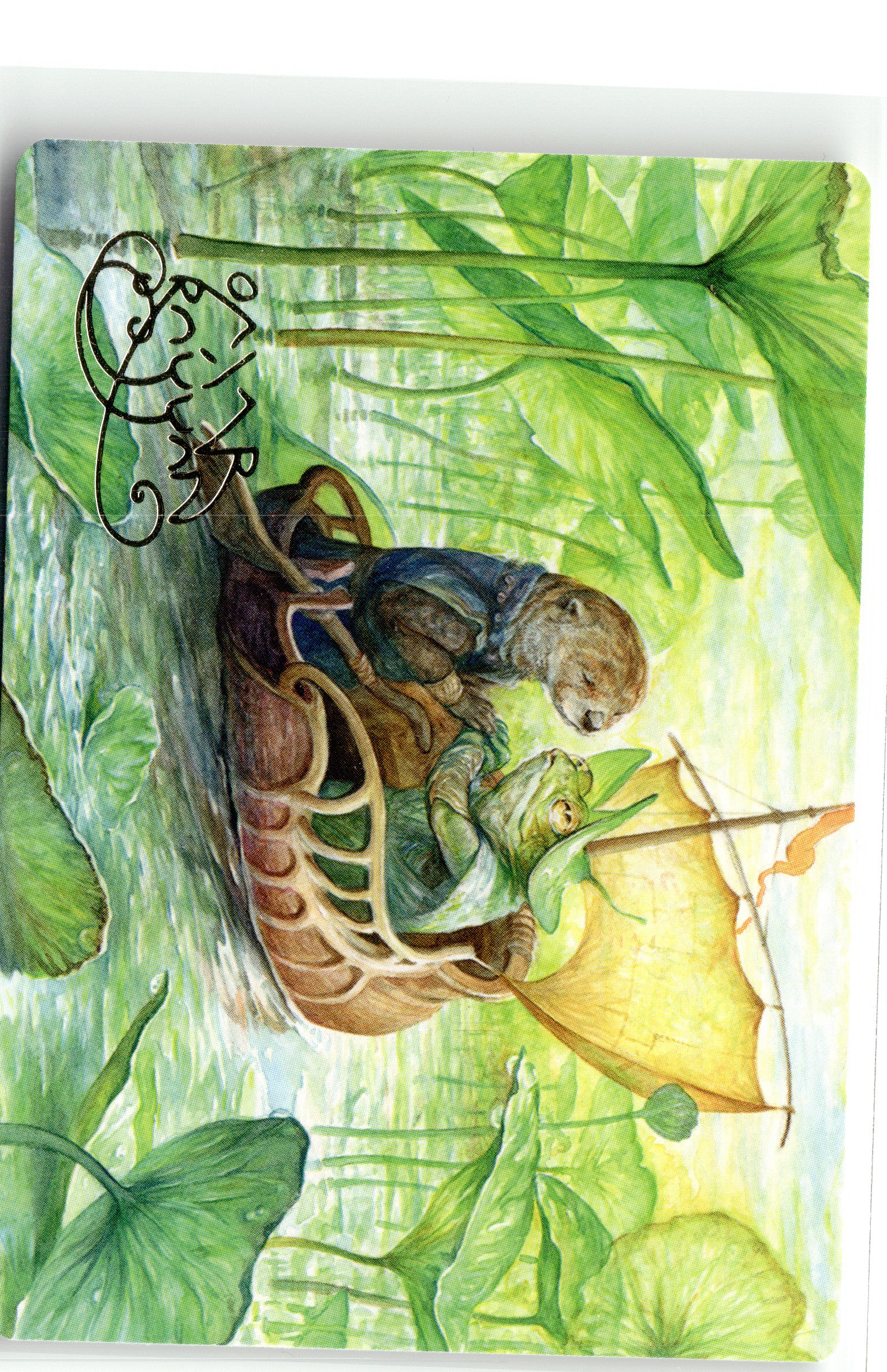 Run Away Together Art Card (Gold-Stamped Signature)