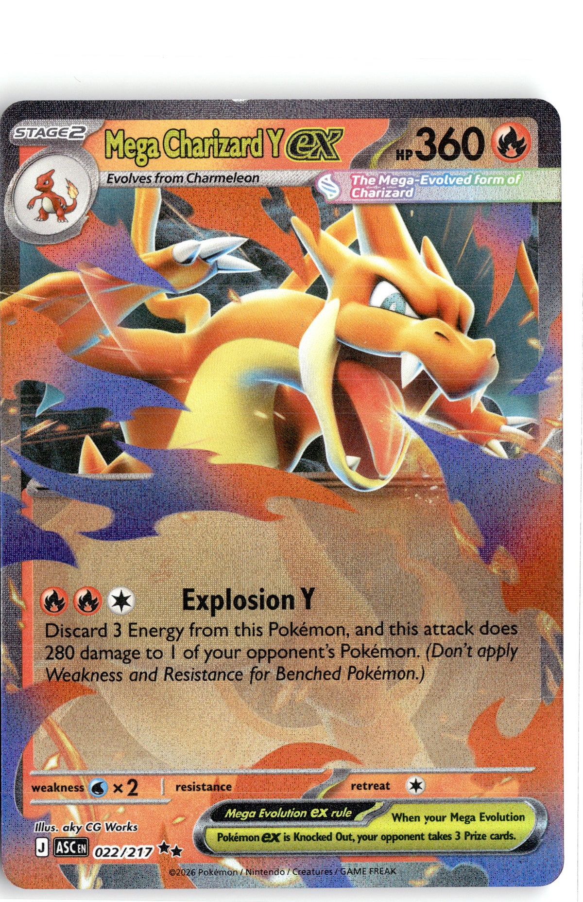 Mega Charizard Y ex - 022/217